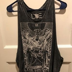 The Lovers Tarot Card Muscle Tank